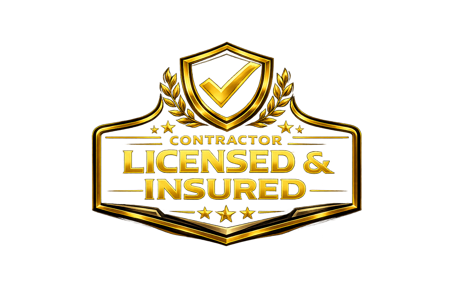 Licensed and Insured Badge